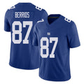 New York #87 Braxton Player Football V Neck Short Sleeve Royal Jersey Berrios For Men Youth Women Gift