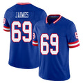 New York #69 Brenden Player Football V Neck Short Sleeve Royal Jersey Jaimes For Men Youth Women Gift