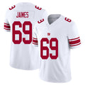 New York #69 Jaimes Player Football V Neck Short Sleeve White Jersey Brenden For Men Youth Women Gift