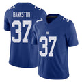 New York #37 Damon Player Football V Neck Short Sleeve Royal Jersey Bankston For Men Youth Women Gift