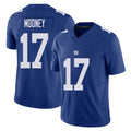 New York #17 Darnell Player Football V Neck Short Sleeve Royal Jersey Mooney For Men Youth Women Gift