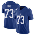 New York #73 Evan Player Football V Neck Short Sleeve Royal Jersey Neal For Men Youth Women Gift