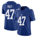 New York #47 Grant Player Football V Neck Short Sleeve Royal Jersey Finley For Men Youth Women Gift