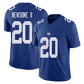 New York #20 Greg Player Football V Neck Short Sleeve Royal Jersey Newsome II For Men Youth Women Gift