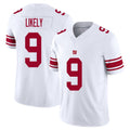 New York #9 Isaiah Player Football V Neck Short Sleeve White Jersey Likely For Men Youth Women Gift