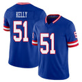 New York #51 Jack Player Football V Neck Short Sleeve Royal Jersey Kelly For Men Youth Women Gift