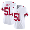 New York #51 Jack Player Football V Neck Short Sleeve White Jersey Kelly For Men Youth Women Gift