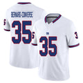 New York #35 Bernard-Converse Player Football V Neck Short Sleeve White Jersey Jarrick For Men Youth Women Gift