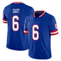 New York #6 Jaxson Player Football V Neck Short Sleeve Royal Jersey Dart For Men Youth Women Gift