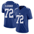 New York #72 Jermaine Player Football V Neck Short Sleeve Royal Jersey Eluemunor For Men Youth Women Gift