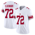 New York #72 Jermaine Player Football V Neck Short Sleeve White Jersey Eluemunor For Men Youth Women Gift