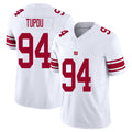 New York #94 Josh Player Football V Neck Short Sleeve White Jersey Tupou For Men Youth Women Gift