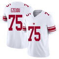 New York #75 Joshua Player Football V Neck Short Sleeve White Jersey Ezeudu For Men Youth Women Gift