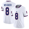 New York #8 Smith-Schuster Player Football V Neck Short Sleeve White Jersey JuJu For Men Youth Women Gift