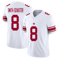 New York #8 JuJu Player Football V Neck Short Sleeve White Jersey Smith-Schuster For Men Youth Women Gift