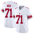 New York #71 Marcus Player Football V Neck Short Sleeve White Jersey Mbow For Men Youth Women Gift