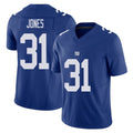 New York #31 Nic Player Football V Neck Short Sleeve Royal Jersey Jones For Men Youth Women Gift