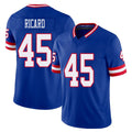 New York #45 Patrick Player Football V Neck Short Sleeve Royal Jersey Ricard For Men Youth Women Gift