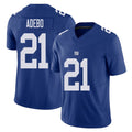 New York #21 Paulson Player Football V Neck Short Sleeve Royal Jersey Adebo For Men Youth Women Gift