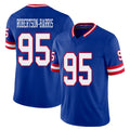 New York #95 Roy Player Football V Neck Short Sleeve Royal Jersey Robertson-Harris For Men Youth Women Gift