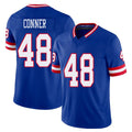 New York #48 Tanner Player Football V Neck Short Sleeve Royal Jersey Conner For Men Youth Women Gift
