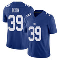 New York #39 Thaddeus Player Football V Neck Short Sleeve Royal Jersey Dixon For Men Youth Women Gift
