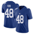 New York #48 Trace Player Football V Neck Short Sleeve Royal Jersey Ford For Men Youth Women Gift
