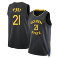 Golden State #21 Terry Player Basketball Sleeveless Black Jersey Dalen For Adult Youth