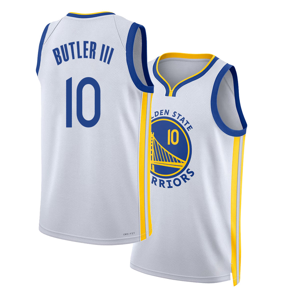 Golden State #10 Butler III Player Basketball Sleeveless White Jersey Jimmy For Adult Youth
