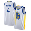 Golden State #4 Moody Player Basketball Sleeveless White Jersey Moses For Adult Youth