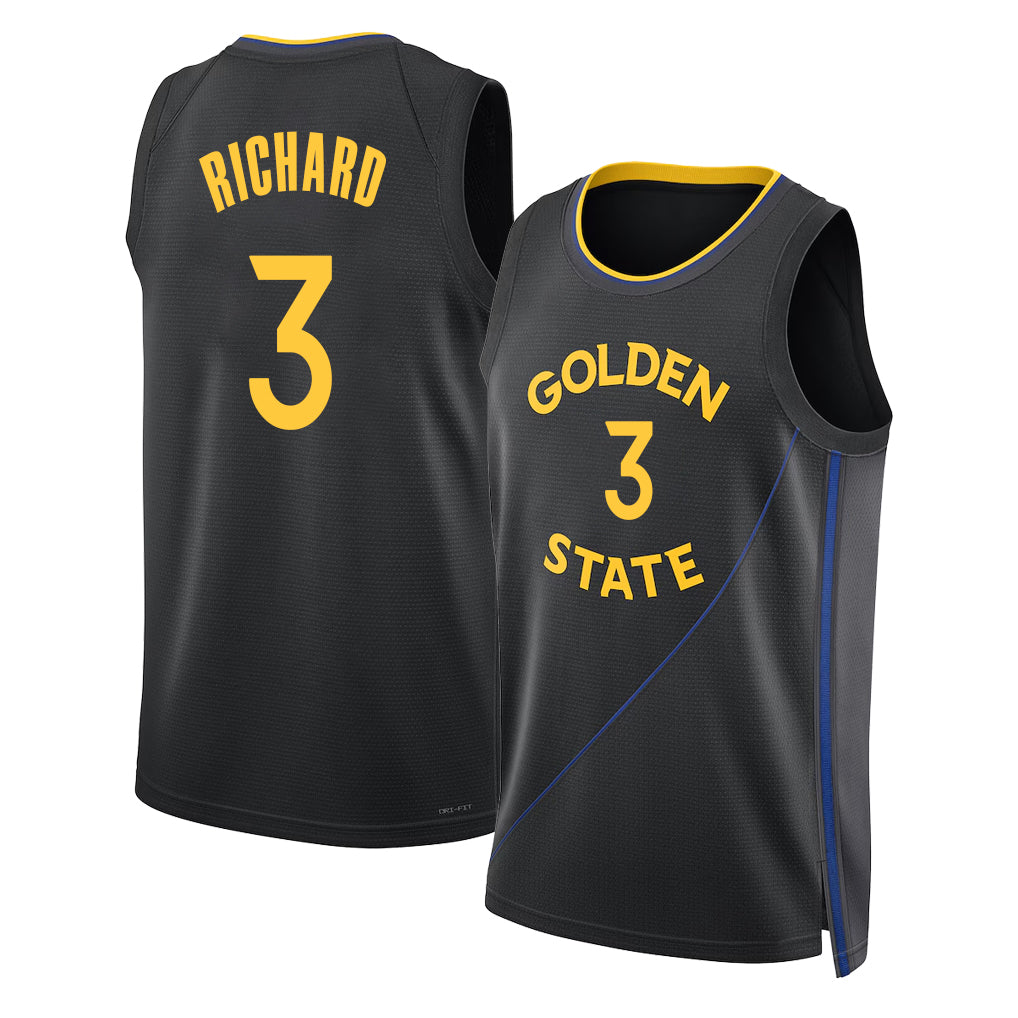 Golden State #3 Richard Player Basketball Sleeveless Black Jersey Will For Adult Youth