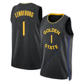 Golden State #1 Lendeborg Player Basketball Sleeveless Black Jersey Yaxel For Adult Youth