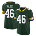 Green Bay #46 Walker Player Football V Neck Short Sleeve Green Jersey Arden For Men Youth Women Gift