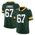 Green Bay #67 Jennings Player Football V Neck Short Sleeve Green Jersey Donovan For Men Youth Women Gift
