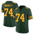 Green Bay #74 Barrett Player Football V Neck Short Sleeve Jersey Green Dylan For Men Youth Women Gift