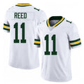 Green Bay #11 Reed Player Football V Neck Short Sleeve White Jersey Jayden For Men Youth Women Gift