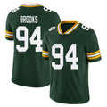 Green Bay #94 Brooks Player Football V Neck Short Sleeve Green Jersey Karl For Men Youth Women Gift