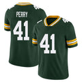Green Bay #41 Perry Player Football V Neck Short Sleeve Green Jersey Mark For Men Youth Women Gift