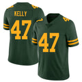 Green Bay #47 Kelly Player Football V Neck Short Sleeve Jersey Green Nyjalik For Men Youth Women Gift