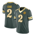 Green Bay #2 Cisse Player Football V Neck Short Sleeve Green Jersey Brandon For Men Youth Women Gift