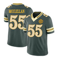 Green Bay #55 McClellan Player Football V Neck Short Sleeve Green Jersey Chris For Men Youth Women Gift