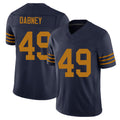 Green Bay #49 Dabney Player Football V Neck Short Sleeve Navy Jersey Drake For Men Youth Women Gift