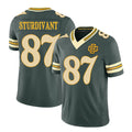 Green Bay #87 Sturdivant Sturdivant Player Football V Neck Short Sleeve Green Jersey J. Michael For Men Youth Women Gift