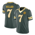 Green Bay #7 Bullard Player Football V Neck Short Sleeve Green Jersey Javon For Men Youth Women Gift