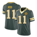 Green Bay #11 Reed Player Football V Neck Short Sleeve Green Jersey Jayden For Men Youth Women Gift