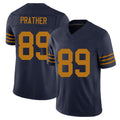 Green Bay #89 Prather Player Football V Neck Short Sleeve Navy Jersey Kaden For Men Youth Women Gift