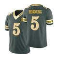 Green Bay #5 Hornung Player Football V Neck Short Sleeve Green Jersey Paul For Men Youth Women Gift