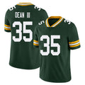 Green Bay #35 Dean III Player Football V Neck Short Sleeve Green Jersey Trey For Men Youth Women Gift