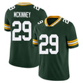 Green Bay #29 McKinney Player Football V Neck Short Sleeve Green Jersey Xavier For Men Youth Women Gift