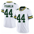 Green Bay #44 Franklin Player Football V Neck Short Sleeve White Jersey Zaire For Men Youth Women Gift